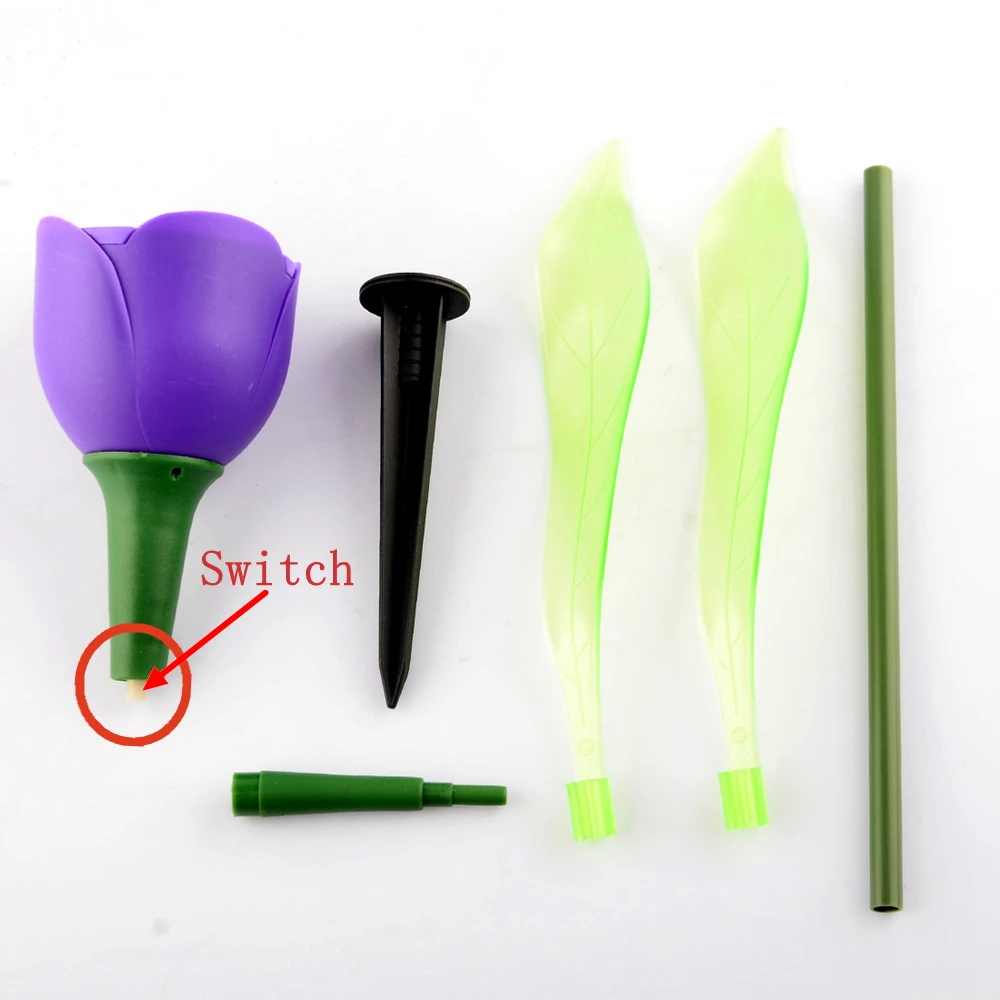 

Solar light Tulip Flower Lamp Multi-Color Outdoor Waterproof Garden Yard Path Lawn Insert Solar Light