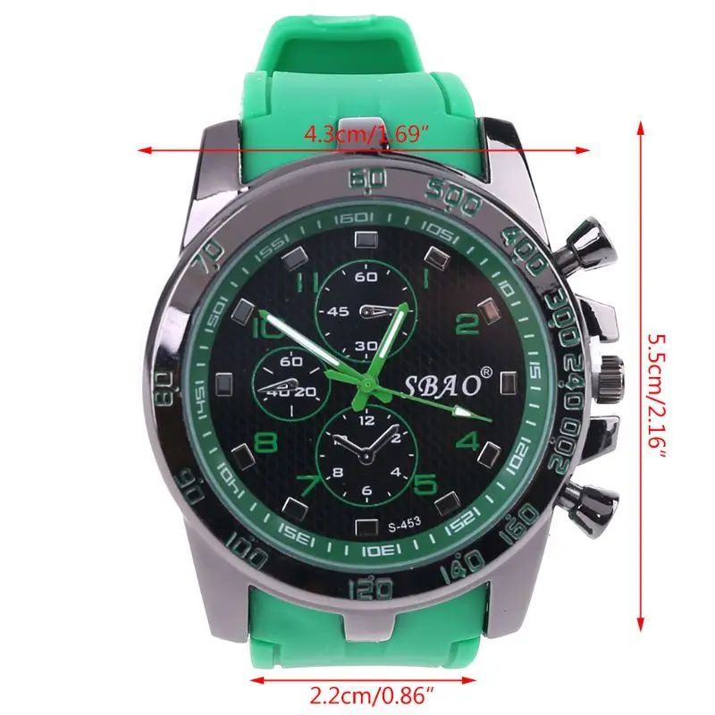 

Y1UE Stainless Steel Luxury Sport Analog Quartz Men Fashion Military Wrist Watch