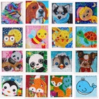 Набор для алмазной живописи стразы, алмазная 5D картина сделай сам, простой и маленький набор для самостоятельного ремонта, с номером, лучший подарок для детей