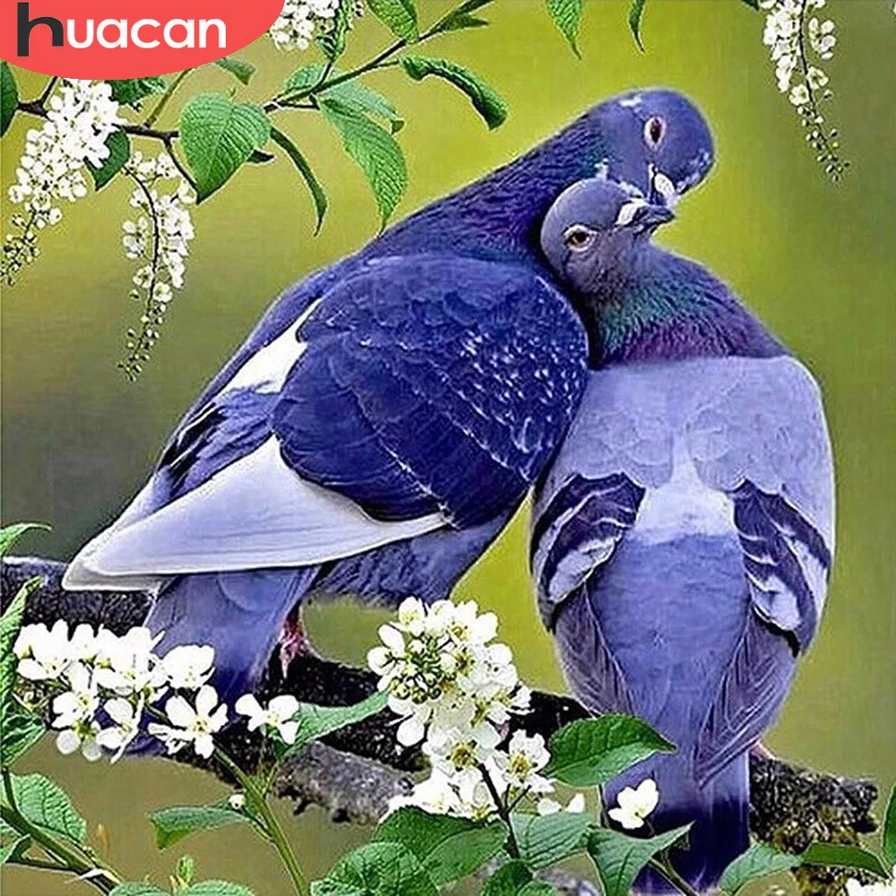 Набор для алмазной живописи HUACAN квадратная/круглая вышивка с птицами и животными