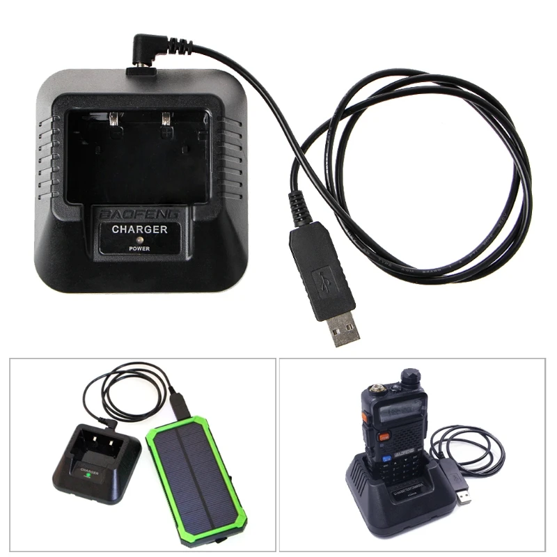 

UV-5R USB Battery Charger for baofeng UV-5R UV-5RE DM-5R Walkie Talkie Ham Radio