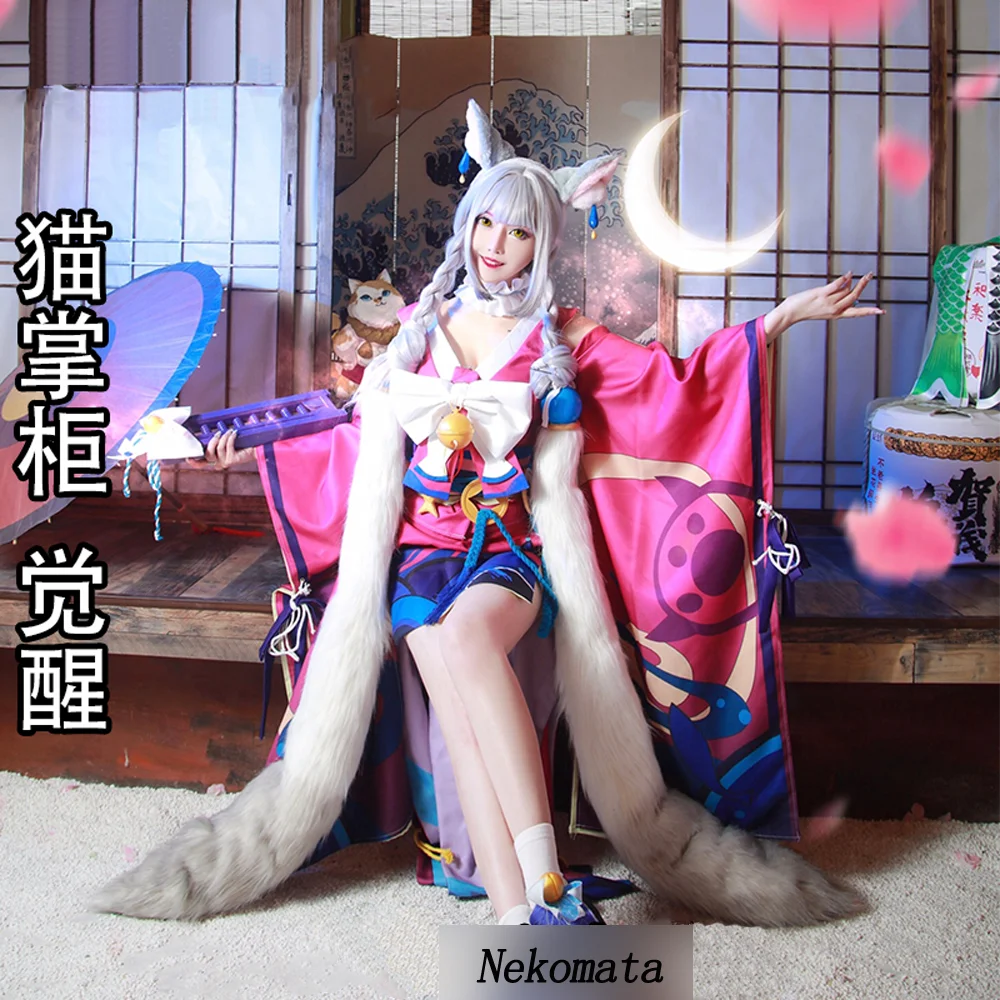 VEVEFHUANG Kосплей Аниме! Onmyoji кошка владелец нового ролевого непробуждающего милого