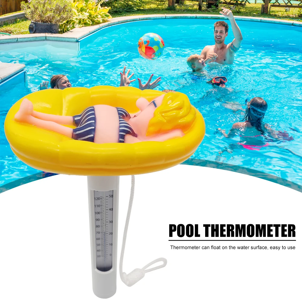 

Water Temperature Meter Swimming Pool Floating Thermometer Portrait SPA Hot Tub Swimming Portable Outdoor Elements