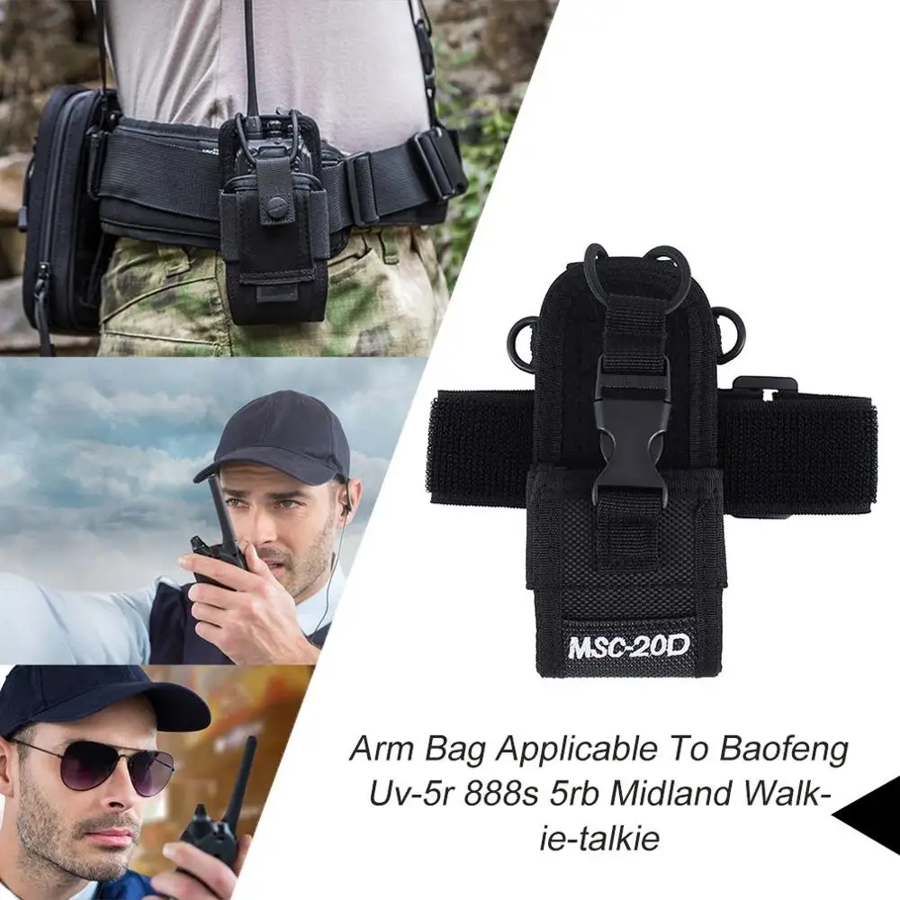 Сумка Arm для Baofeng Uv 5r 888s 5rb Midland Lxt500 Gxt1000 Yeasu Vx 7r Kenwood Tk3107 3207 Walkie talkie Cn(origin)|Детали