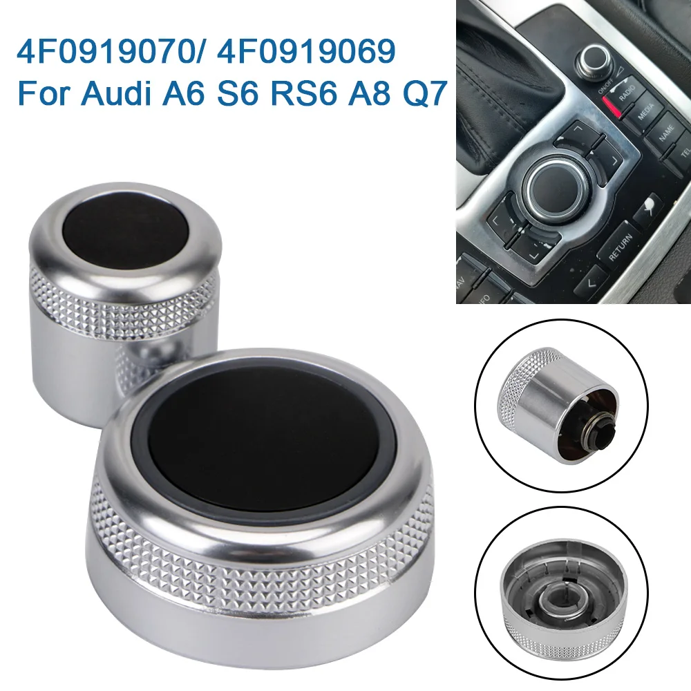 

Мультимедийная поворотная ручка MMI, 2 шт., кнопка громкости главного меню, 4F0919069, 4F0919070, для Audi A6, Allroad, Quattro, C6, A8, Q7 2007-2009, RS6