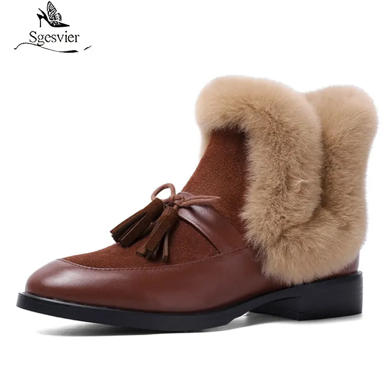 

Sgesvier модная женская обувь из натуральной кожи; Ботильоны с бантиком-бабочкой; Повседневные Классические Женская обувь; Новинка; Сезон осень...