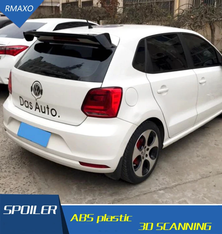 For Polo Spoiler ABS Material Car WX Rear Wing Primer Color polo Volkswagen new 2011-2015 | Автомобили и мотоциклы