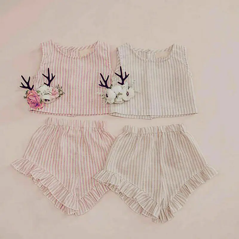 3 шт./комплект детский летний топ и шорты | Мать ребенок