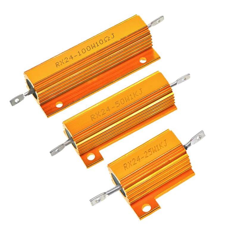 100W Алюминий Мощность металлический корпус чехол с проволочной обмоткой резистор