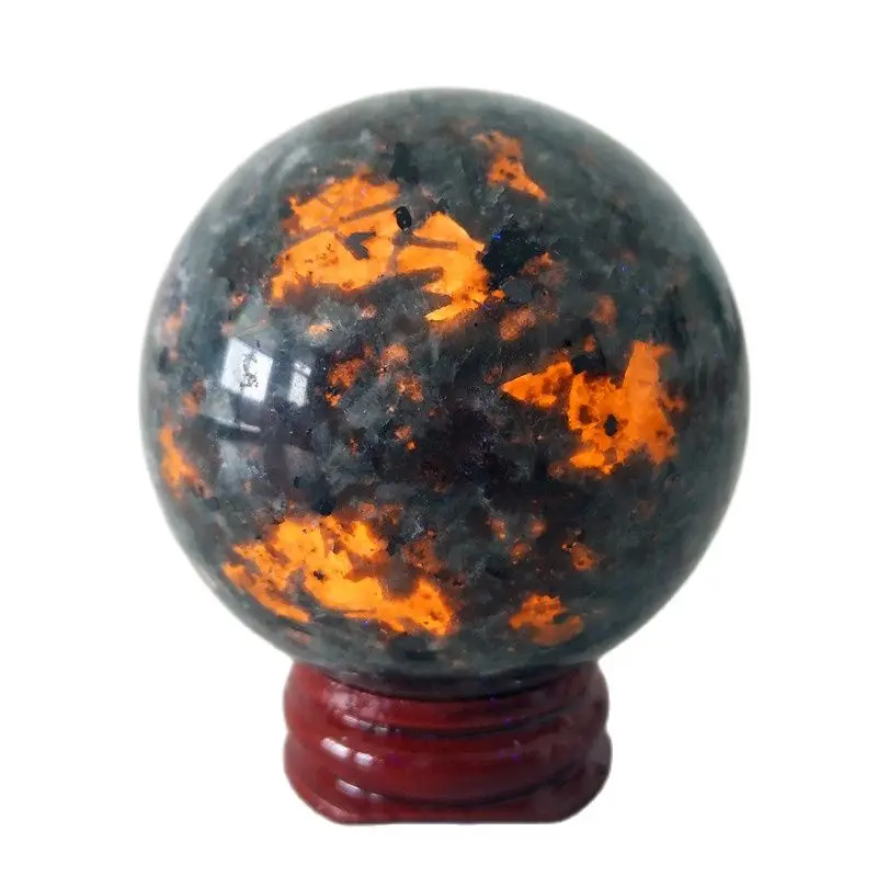 

Natural Yooperlite Stone Room Decoration Sphere Witchcraft Reiki Feng Shui Healing Crystal Powerful Chakra Energy Wizardry Stone