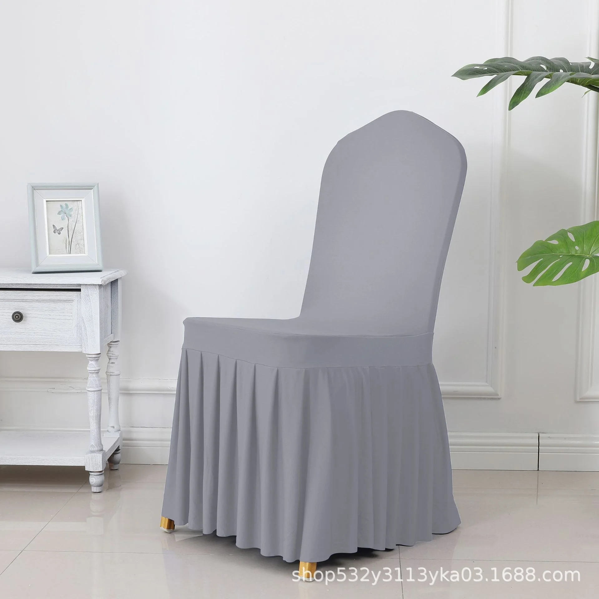 Утолщенная кухонная эластичная плиссированная юбка Обложка для банкетного