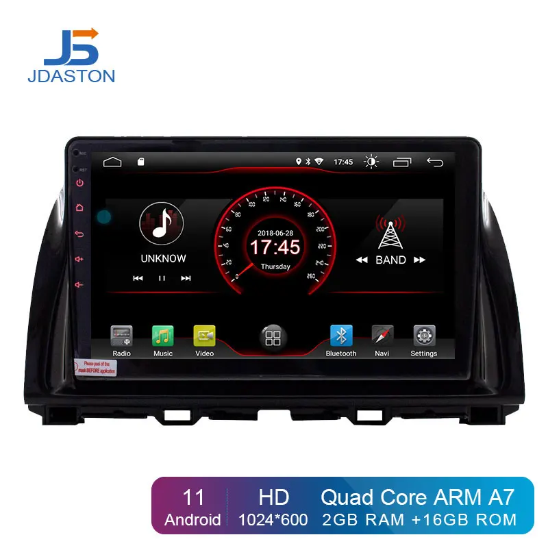 

JDASTON Android 11 Car Multimedia Player For Mazda CX-5 CX5 2013 2014 GPS Navigation 2 Din Car Radio Stereo Autoaudio IPS WIFI