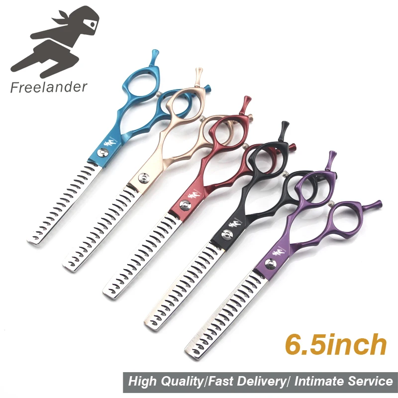 

Pet Grooming Scissors Professional Shearing Tools Trimming Fishbone Scissors Teddy Dog 6.5 Inch Scissors