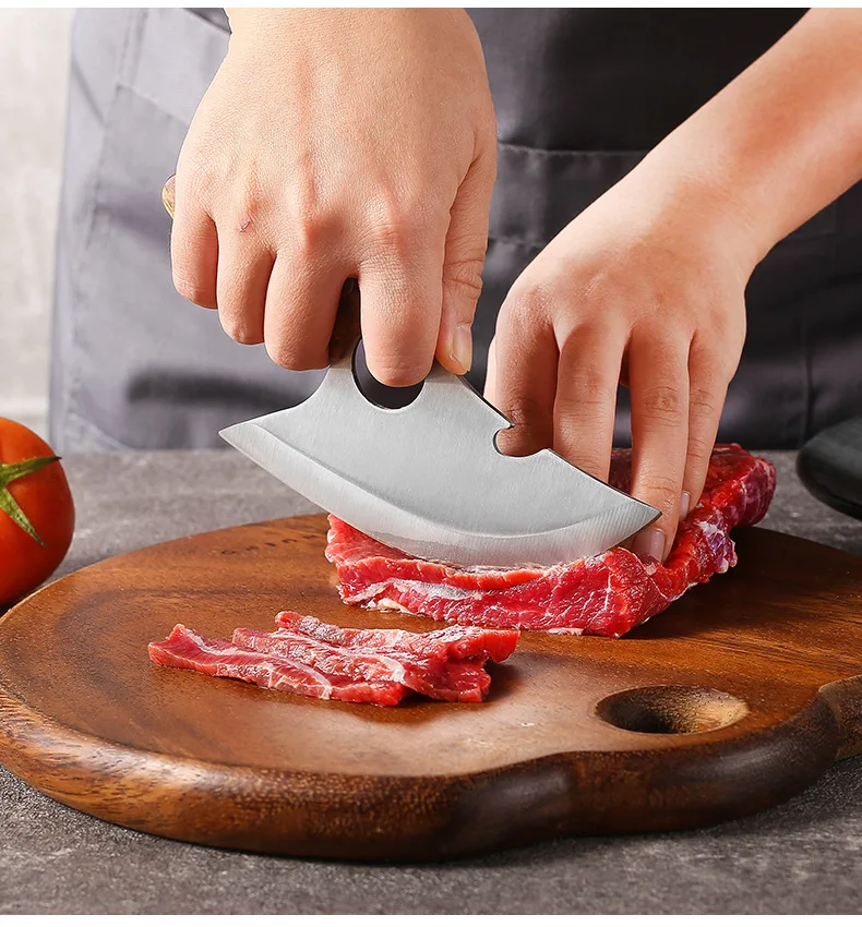 Нож для резки мяса кухонные ножи супер острые изогнутые лезвия оболочка баранина
