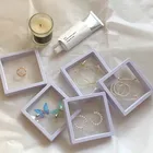 Коробка для ювелирных изделий антиоксидантная пленка коробка для ювелирных изделий маленькие и переносные Серьги Дисплей Стенд кольцо ожерелье браслет упаковочная коробка