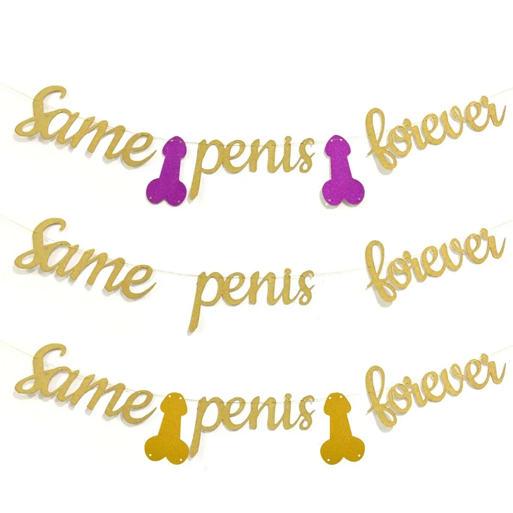 Золотой блестящий Навсегда Баннер гирлянда флажки для девушек украшение