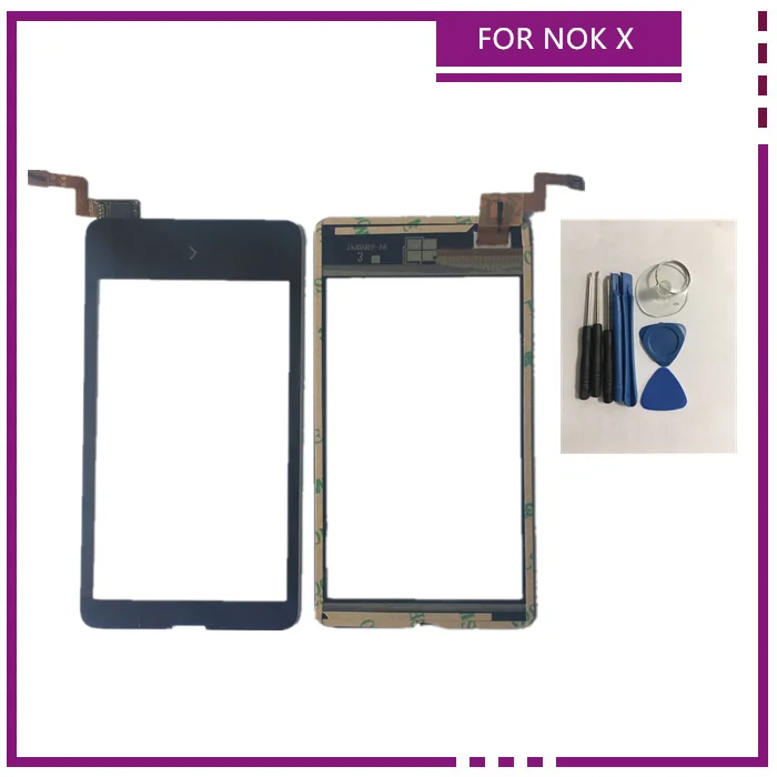 Фото Для Nokia Lumia X Dual SIM A110 RM-980 сенсорный экран дигитайзер Передняя стеклянная линза