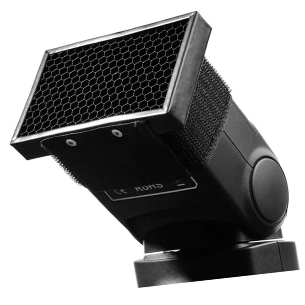 Универсальная сотовая сетка для вспышки внешней камеры Speedlite Black