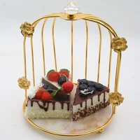 fashion creative birdcage fruit tray simple household cake rack multi layer candy and dried fruit snack tray storage rack