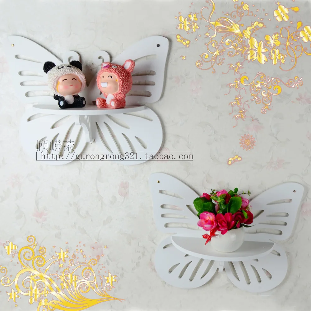 Креативная Простая Бабочка полый ТВ фон настенная подвесная декоративная полка