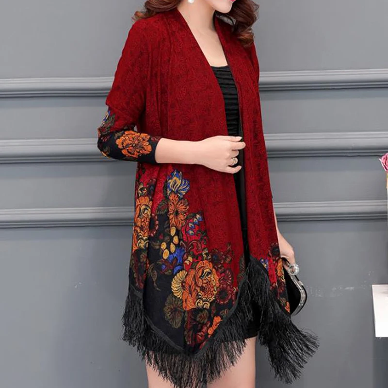 Женская Свободная блузка с цветочным принтом летнее повседневное шифоновое