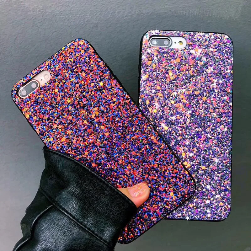 С сияющими блестками и пайетками чехол для телефона для samsung Galaxy S10 S9 S8 плюс S10e A7 A750 чехол A9 A8 плюс