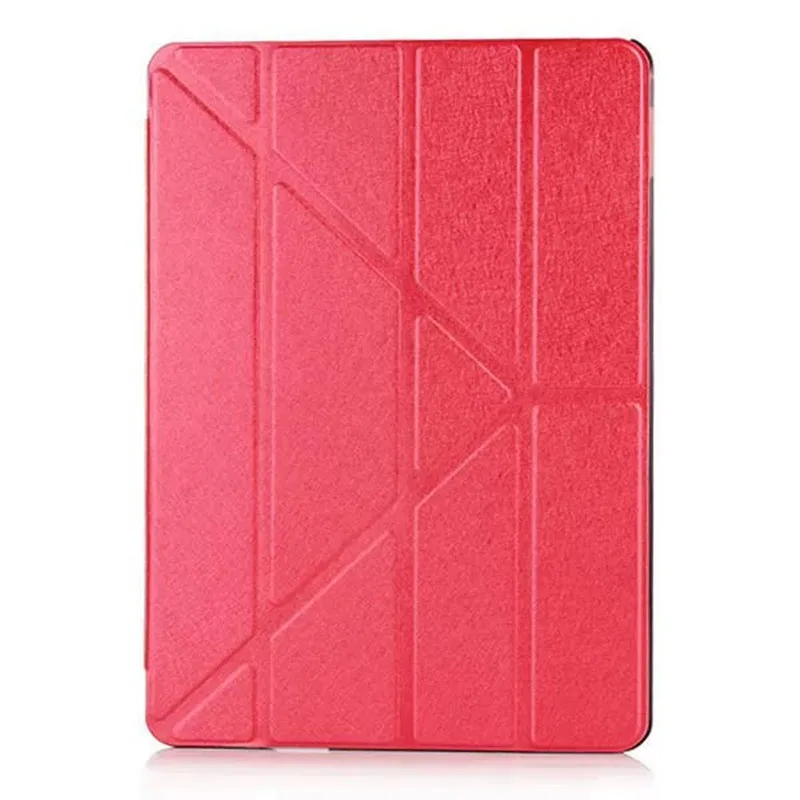 Красный Чехол для iPad 10,2 с откидной подставкой, чехол с функцией автоматического сна/пробуждения, силиконовая Мягкая задняя крышка из искусственной кожи, умный чехол для планшета для iPad 10,2 - Цвет: Красный