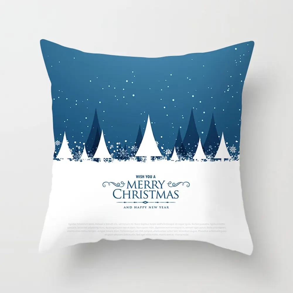 Merry Christmas Pillow Case Decorations Snowflake Print Pillowcase for Home Xmas Gift Happy New Year 2021 | Дом и сад