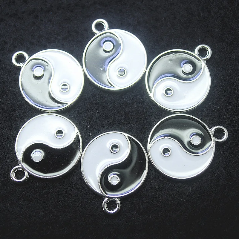 10 шт. новый металлический кулон yin yang в китайской философии модные diy Подвески