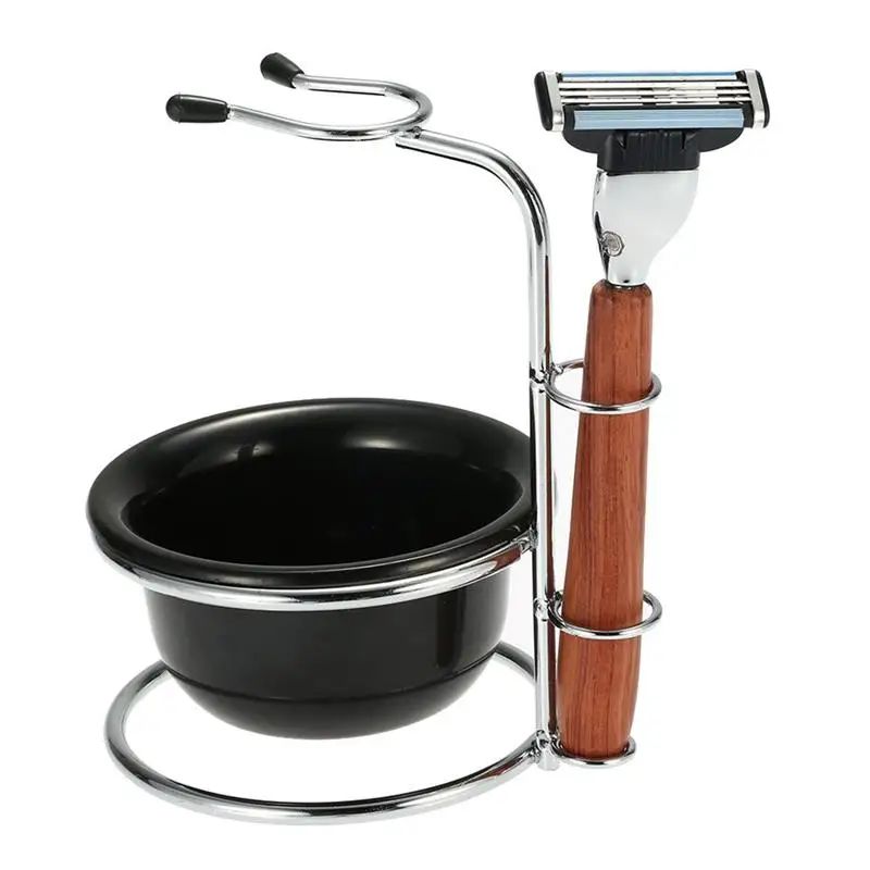 1 шт. ручная бритва костюм с полкой мыльница палисандр безопасная практичная