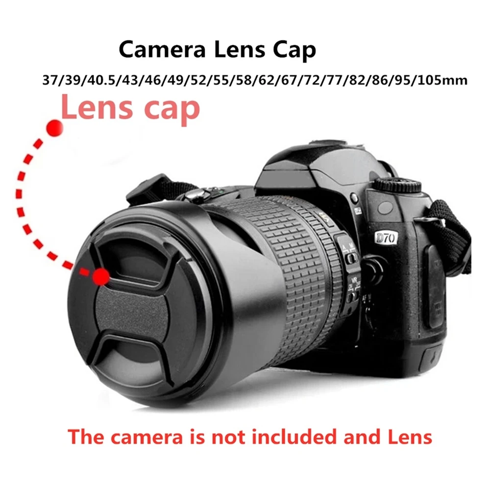 Center Snap on Lens Cap Suitable &ampNikon Canon Sony Fuji Panasonicetc Compatible with All Brands Any Lenses Camera | Электроника