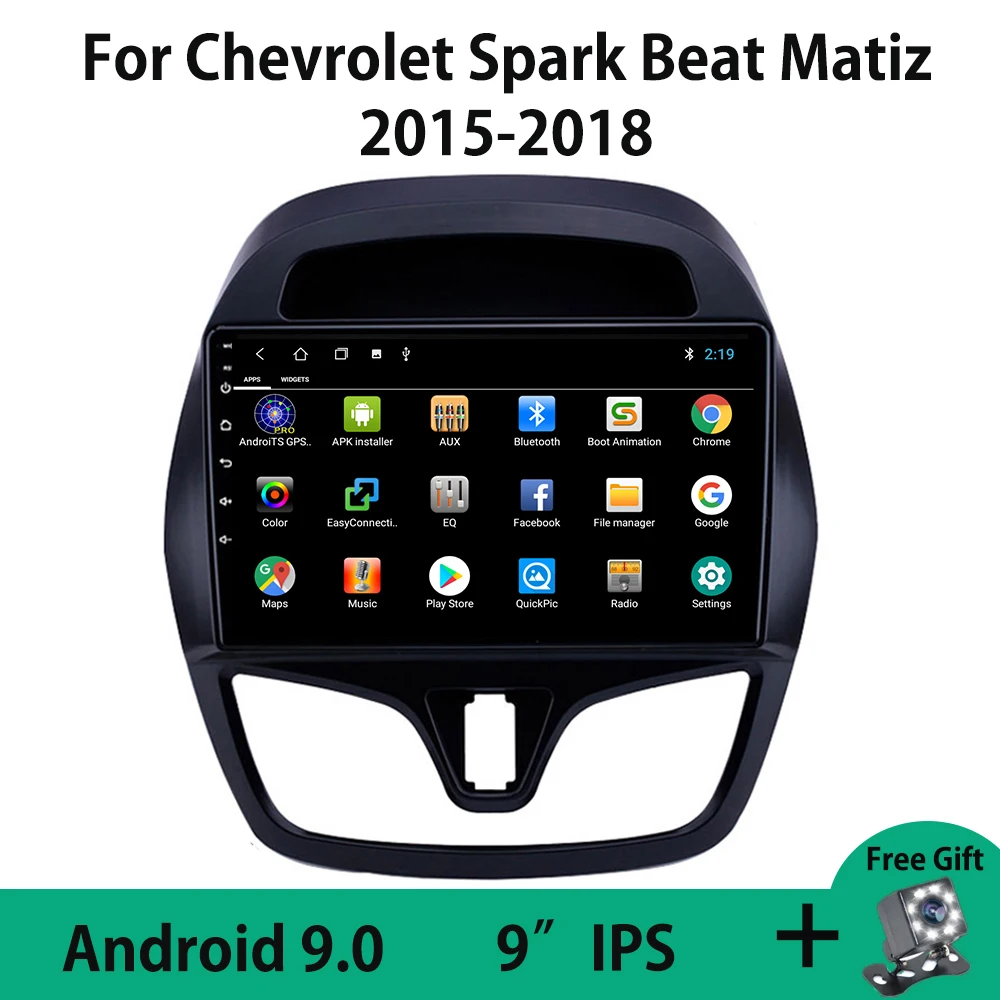 

Android 9.0 Wifi Car Radio Multimedia Stereo Player GPS Navigation For Chevrolet Spark Beat Matiz 2015 2016 2017 2018 SWC USB BT
