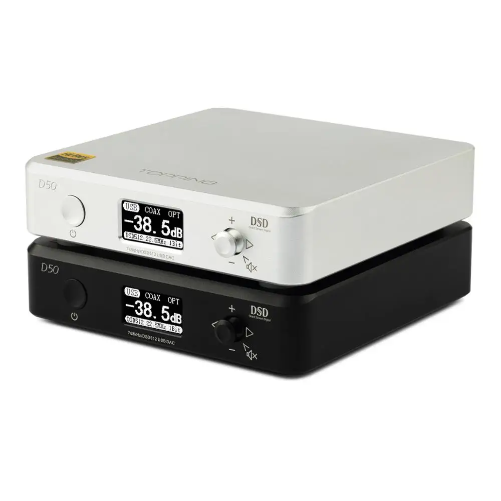 Новинка! TOPPING D50 MINI HIFI аудио декодирование ES9038Q2M * 2 USB DAC XMOS XU208 DSD512 32 бит/768 кГц OPA1612