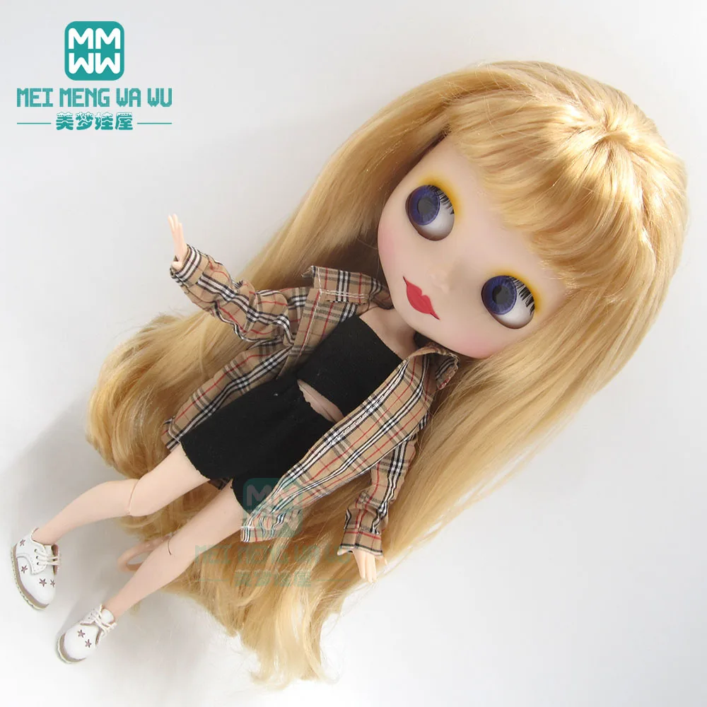 Модная свободная футболка Blyth clothe облегающие брюки кожаная обувь для Azone 1/6