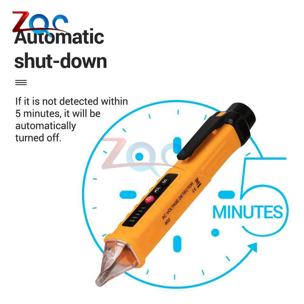 LED Digital 12V-1000V AC Voltage Detectors Non-Contact Socket Wall Tester Pen Voltmeter Meter Volt Current Electric Test Pencil |