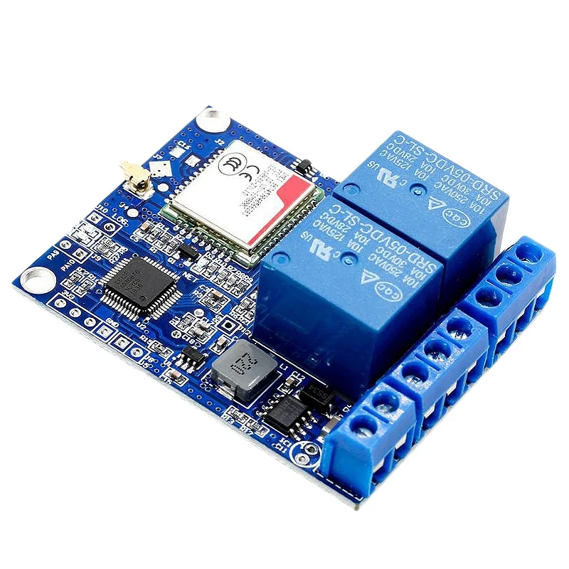 Sms Gsm удаленный Управление переключатель Sim800C Stm32F103C8T6 2-канальный релейный модуль