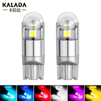 2x 3030 3smd led 360 degree shine t10 w5w 194 168 car led clearance lamp door lights for licence dome light 12v map bulb yellow