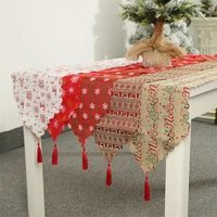 printed linen flag table cloth christmas decoration christmas home decorations table runner flags dinning table decoration