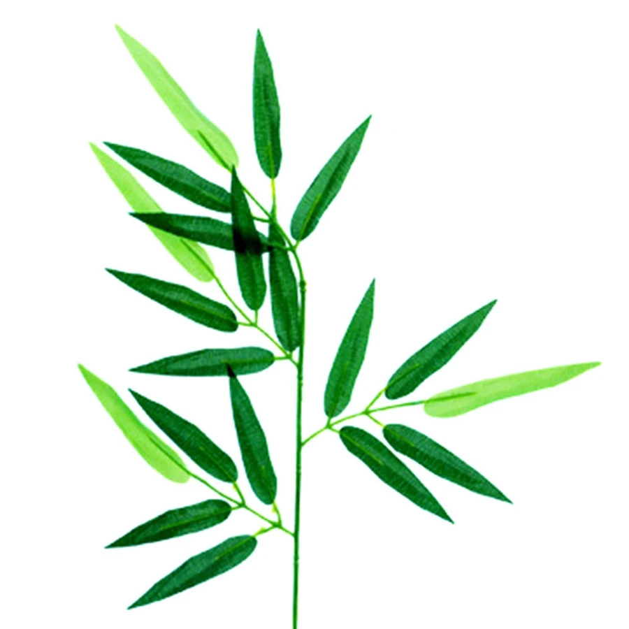 

50 шт. искусственные зеленые бамбуковые листья, искусственные зеленые растения, зеленые листья для украшения дома, отеля, офивечерние