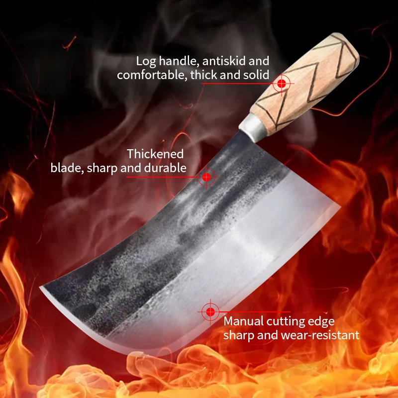 Нож кухонный кованый ручной работы китайский нож шеф повара Кливер для нарезки