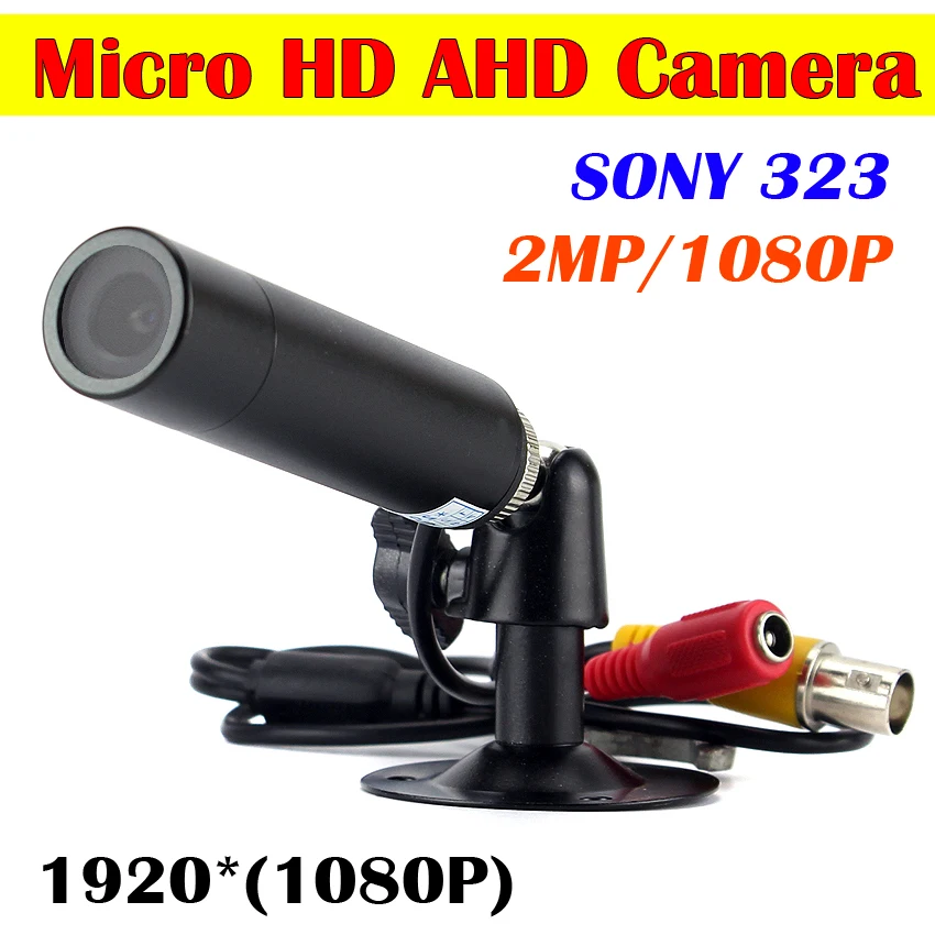 

Новая мини-камера AHD HD AHD 1080P 2 МП SONY 323 датчик видеонаблюдения Водонепроницаемая микро-камера видеонаблюдения маленькая Антивандальная Мета...