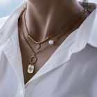 Новинка 2021, модное ожерелье с подвеской в виде звезды, женское роскошное ожерелье-цепочка с кубическим цирконием из ниток, ожерелье для женщин, ювелирные изделия в подарок