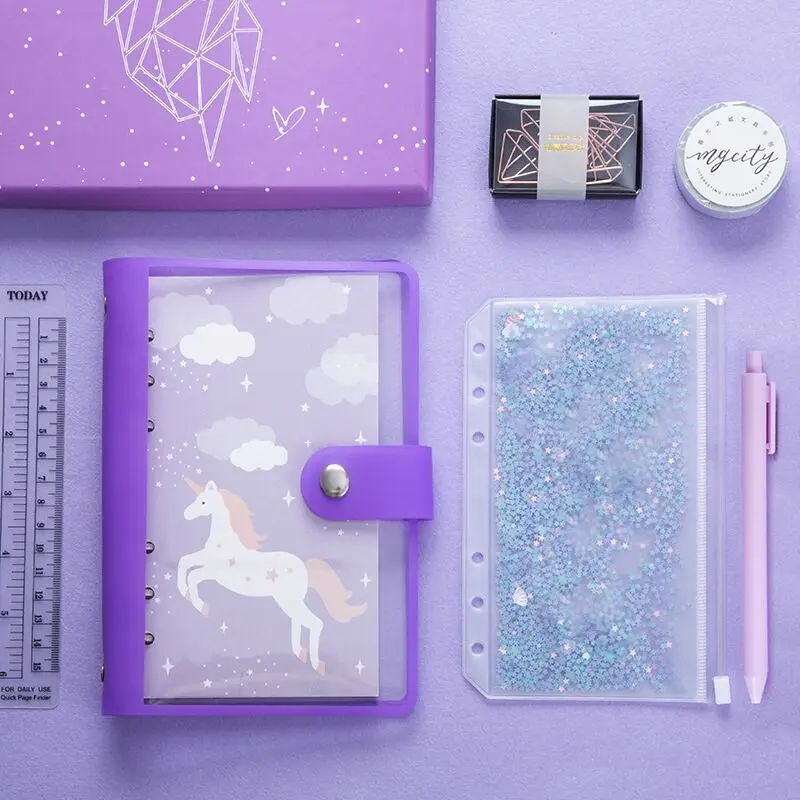 

Sharkbang Pretty Luxury Dream Set A6 Loose-leaf Notebook Set Journal Planner For Girls Daily Diary Agenda School Stationery Gift