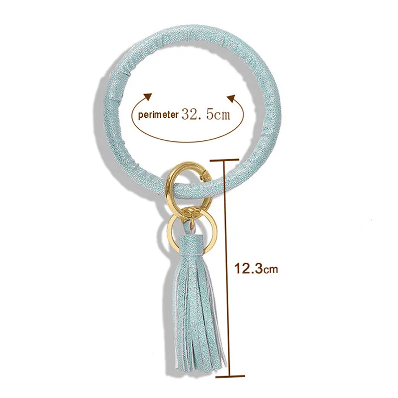 Браслет Брелок с бахромой классический сплав двойное кольцо брелок рюкзак