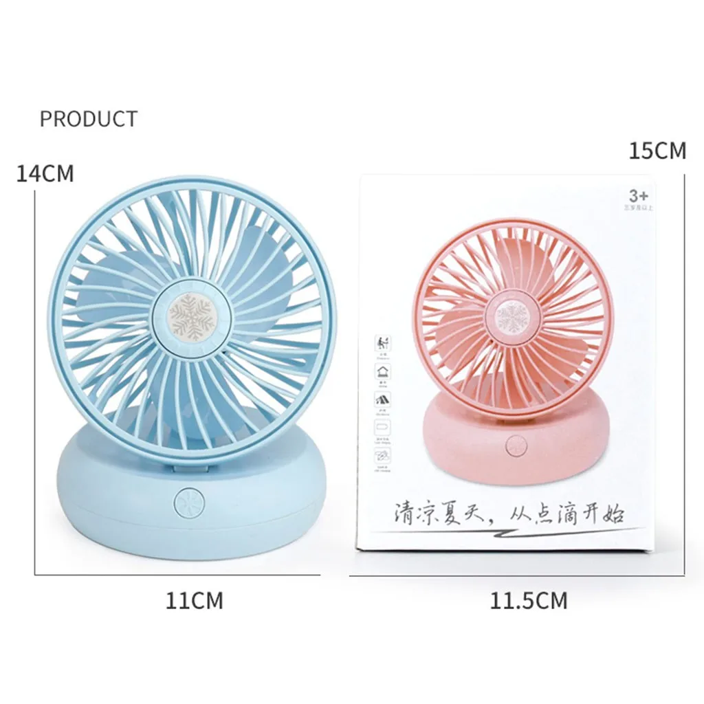 

Electric Fan Mini 2-Speed Control USB Powered Desktop Fan Personal Fan Portable Desk Fan Little Hand Fans