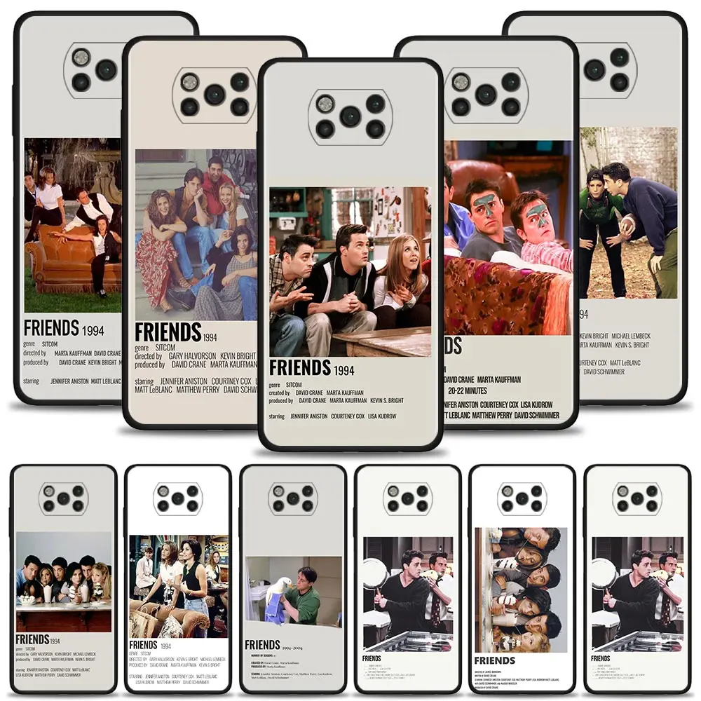 Case For Xiaomi Poco X3 NFC PRO F3 GT M4 M3 Pro 4G/5G F3 for Mi 11T 10T Pro 5G 11 Note 10 Lite 5G Civi Shell Hot Friends TV Show