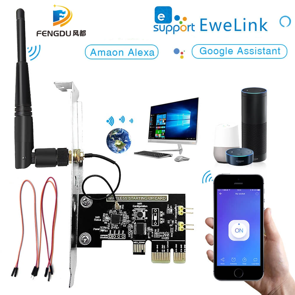 Пульт дистанционного управления eWeLink Mini PCI-e для настольного ПК с поддержкой Wi-Fi |