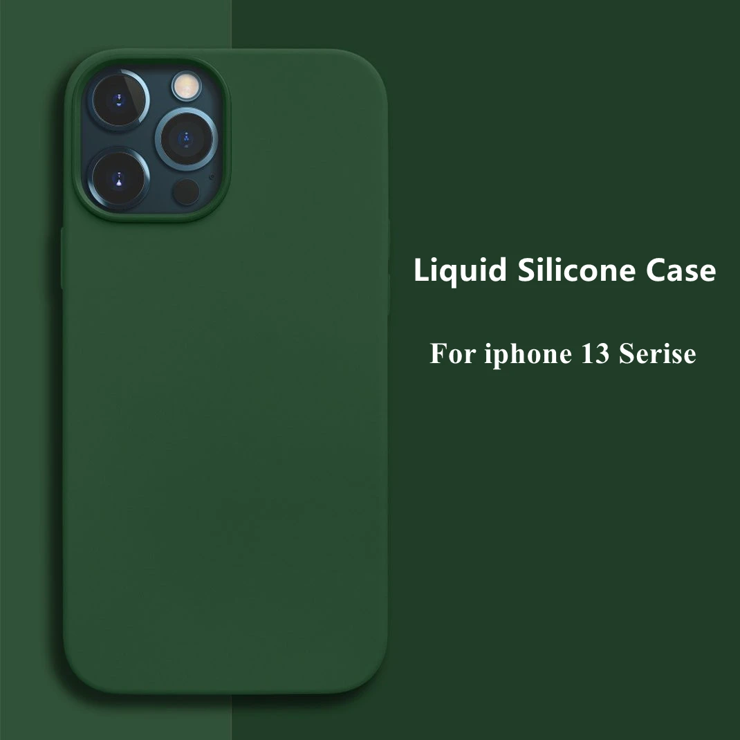 

For iPhone 13 Pro Max Case Cover For Apple iPhone 13 Pro Max Fundas Soft Liquid Silicone TPU Bumper For iphone 13 Pro max