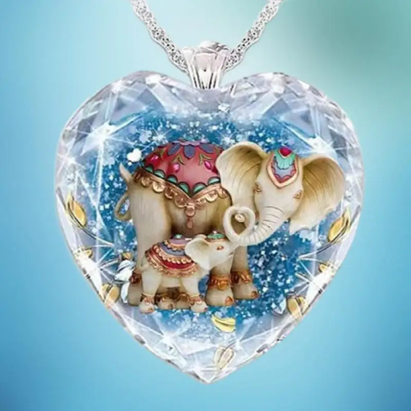 Ожерелье с сердцем Исцеляющие кристаллы персонализированный подарок ювелирные