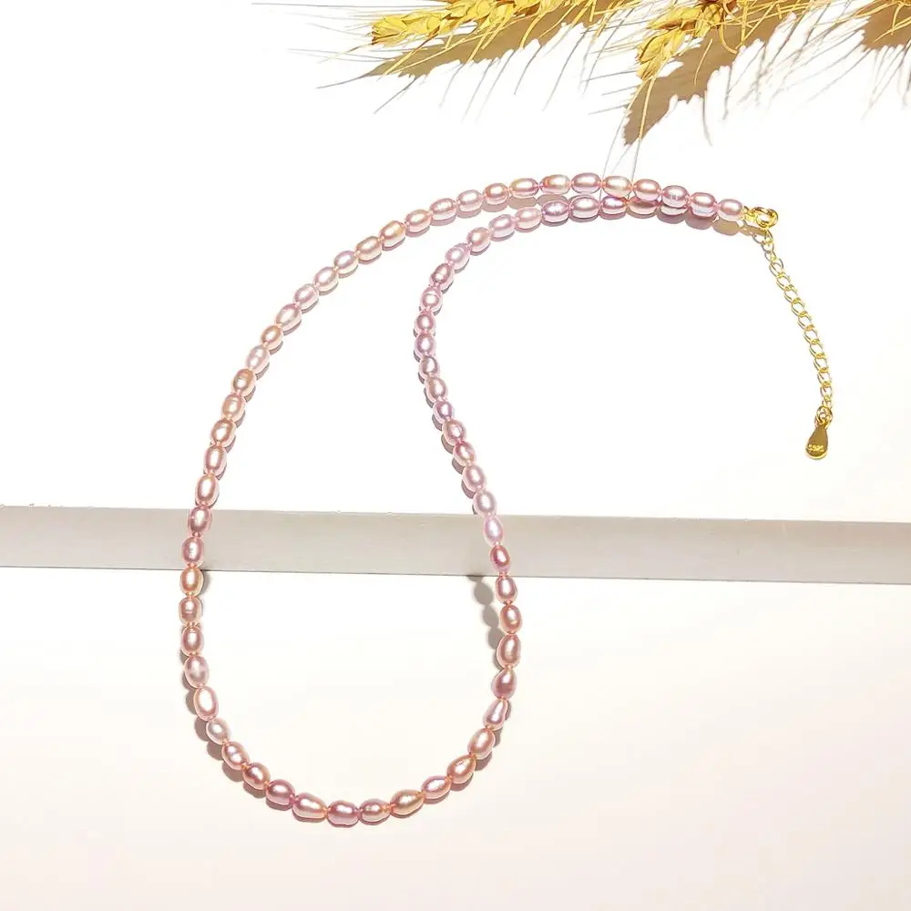 

Lii Ji Choker Necklace Voilet Real Pearl Freshwater Pearl 925 Sterling Silver Clasp for Kid Girl Lovely Gift Women Jewelry